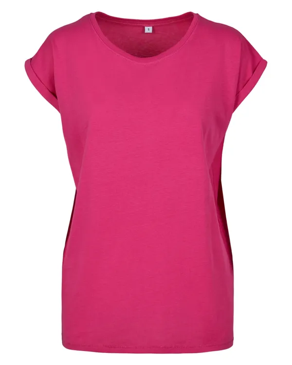 Build Your Brand Ladies Extended Shoulder Tee naiste T-särk
